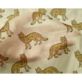 thumbnail image 4 of oneOone Silk Tabby Fabric Fox Block Print Sewing Fabric BTY 42 Inch Wide, 4 of 4
