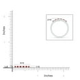 thumbnail image 4 of ANGARA Natural Ruby and Diamond Half Eternity Wedding Ring in 14K White Gold for Women (Size-1.5mm) | July Birthstone Jewelry for Her | Natural Ruby Rings, 4 of 9