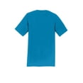 thumbnail image 6 of Port Co Adult Male Men Plain Short Sleeves T-Shirt Sapphire Medium, 6 of 6