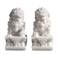 thumbnail image 1 of 2 estatuas de león de resina para decoración de acuario, para sala de estudio, hogar y oficina. Blanco, 1 of 9