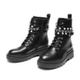 thumbnail image 6 of DREAM PAIRS Women's Fashion Platform Combat Boots Lace Up Lug Sole Goth Ankle Booties Shoes, 6 of 7