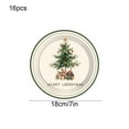 thumbnail image 3 of Lwlmwt Christmas Paper Plates,16pcs 9-inch or 7-inch Disposable Christmas Tree Pattern Circular Plates,for Merry Christmas Party Decorations, 3 of 5