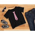 thumbnail image 2 of Tstars Boys Unisex Breast Cancer Awareness Shirts Pink Ribbon Tie Pink Ribbon Cancer Support Ribbon Apparel for Boys Youth Kids Graphic T Shirt, 2 of 4