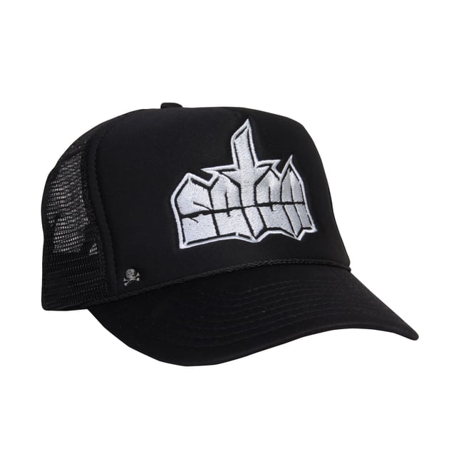 Gorra Trucker Negra Unitalla Satan