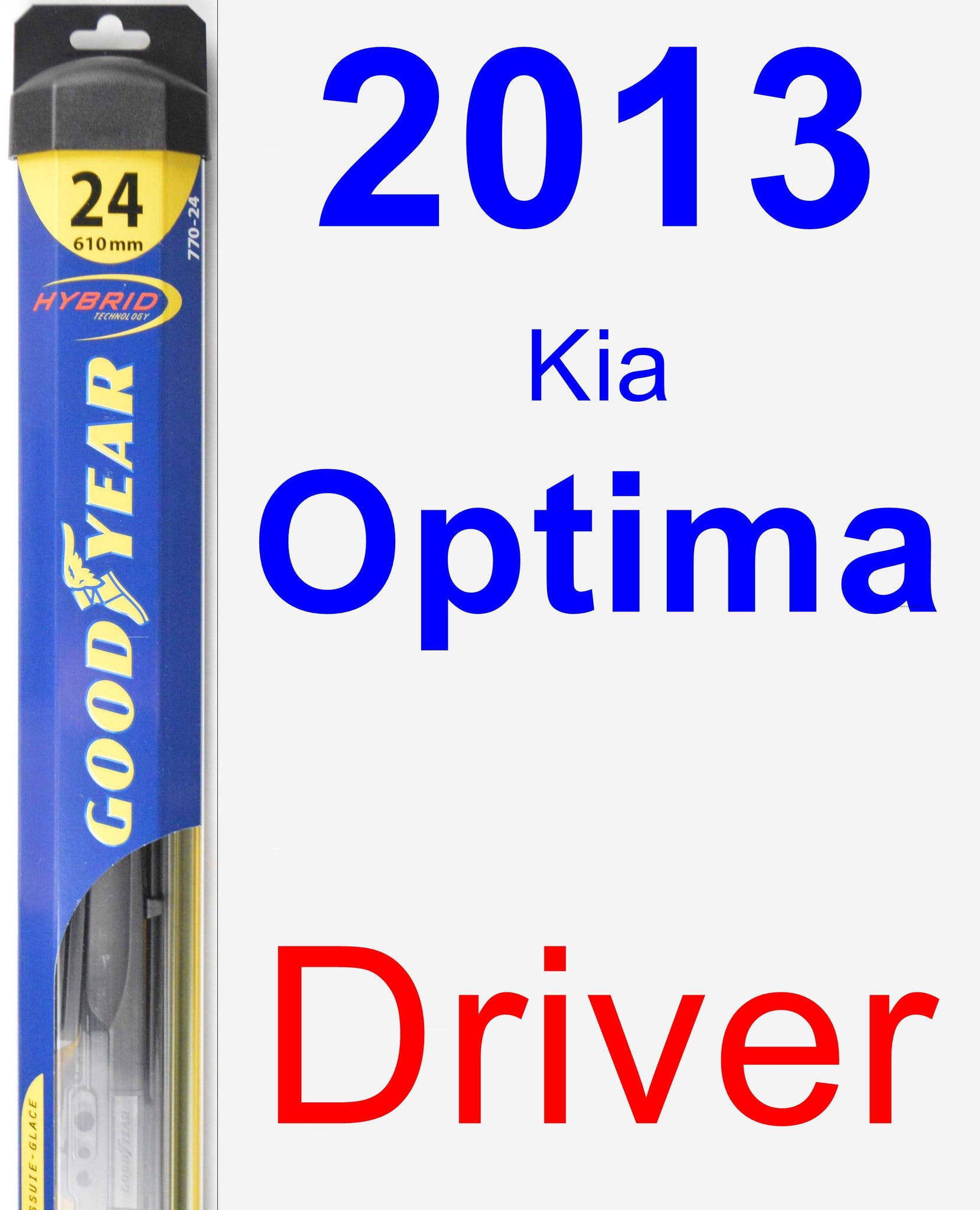2013 Kia Optima Driver Wiper Blade Hybrid