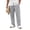 Gray, variant on Zimjoy Big and Tall Men's Casual Pants Summer Cotton Linen Wide Leg Trousers Lightweight Breathable Lounge Pants, Gray XL