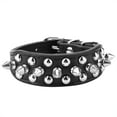 thumbnail image 3 of Pet Adjustable PU Leather Studded Spiked Buckle Cat Puppy Dog Collar Rivet Strap, 3 of 8