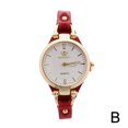 thumbnail image 1 of Quartz Watch For Women Leather Thin Strap Solid Color Fashion Female Gift Watch For Women, 1 of 1