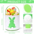 thumbnail image 2 of Ayieyill Easter Basket, Easter Bunny Baskets for Kids with Cute Rabbit Pattern, Easter gift baskets, 2 of 7