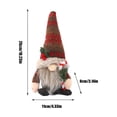 thumbnail image 4 of FEOLGEHLY Christmas Gnomes Plush Doll, Handmade Knitted Xmas Scandinavian Tomte Elf Dwarf for Home Desk Shelf Fireplace Tiered Tray Table Centerpieces Winter Holiday Christmas Decorations Indoor, 4 of 6