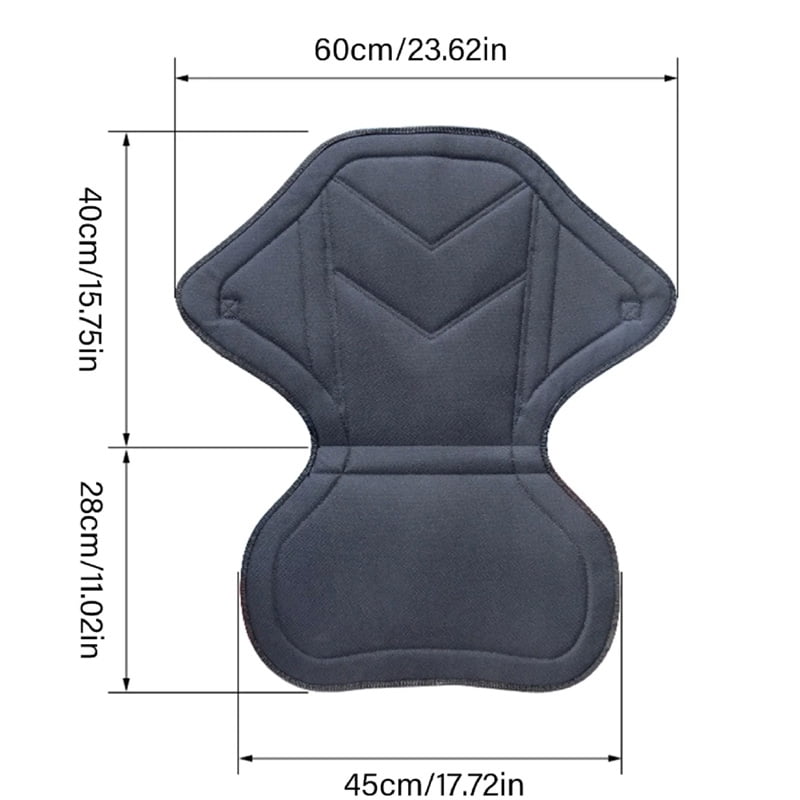 BESTSKY Board Seat Cushion Board Inflatable Kayak Adjustable Eva Backrest Folding Seat, 1X Surfboard Paddle Board Seat (Black Oxford Cloth)