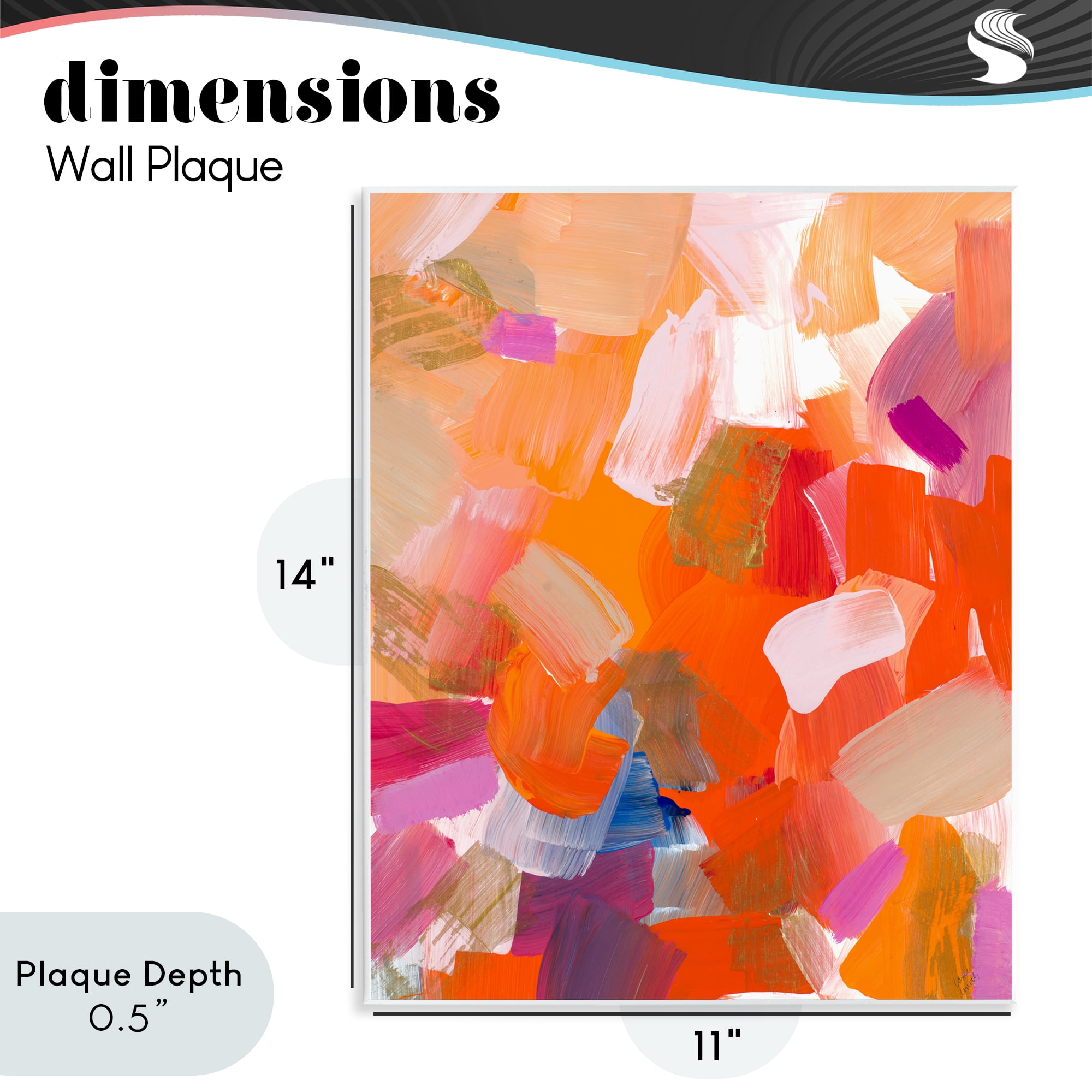 Stupell Industries Confetti Petals Abstraction Wall Plaque Art, design by Lanie Loreth