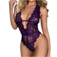 thumbnail image 4 of BONIXOOM Matching Christmas Pajamas For Couples Womens Christmas Pajamas Loungewear Drawstring Sleeveless Solid Jumpsuit Purple M, 4 of 9