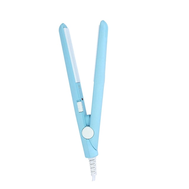 Ejoyous Plancha De Pelo, Mini Plancha De Pelo Portátil 2 En 1, 190 Grados Celsius Temperatura Constante Placa De Cerámica Turmalina Belleza Plancha Rizador De Calefacción