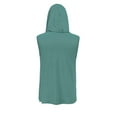 thumbnail image 5 of DDAPJ pyju Men's UPF 50+ Sun Protection Shirt with Mask Sleeveless Hooded Tank Top Cooling Hiking Fishing Performance Shirts Liquidación Blue Green XL, 5 of 9