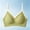 Green, variant on Wireless Triangle Bras for Women- Breathable Mesh Contrast Trim Seamless Adjustable Thin Straps Push Up Supportive Everyday Bras Black Size XL
