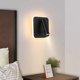 thumbnail image 4 of Bedside Lamp LED Wall Lamp Indoor Hotel Wall Lights Bedside Corridor Wall Lamp with Switch Black 3W, 4 of 5