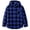 00&Blue92, variant on Girls Plaid Hooded Wool Blend Shacket Button-Down Shirt Jacket, Blue, Sizes 4-13