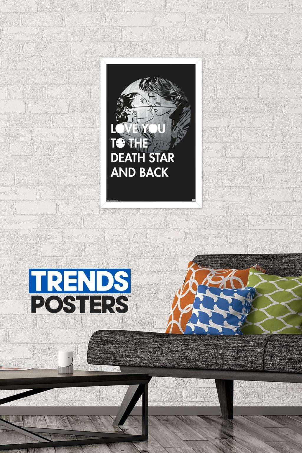 Star Wars: Saga - Love You Wall Poster, 14.725" x 22.375", Framed