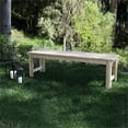 thumbnail image 6 of Afuera Living 60" Cedar Wood Backless Patio Porch Garden Bench in Beige, 6 of 6