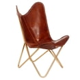 thumbnail image 1 of Carolina BC3134-GLD Monroe Fauteuil Papillon, Brun et Or, 1 of 1