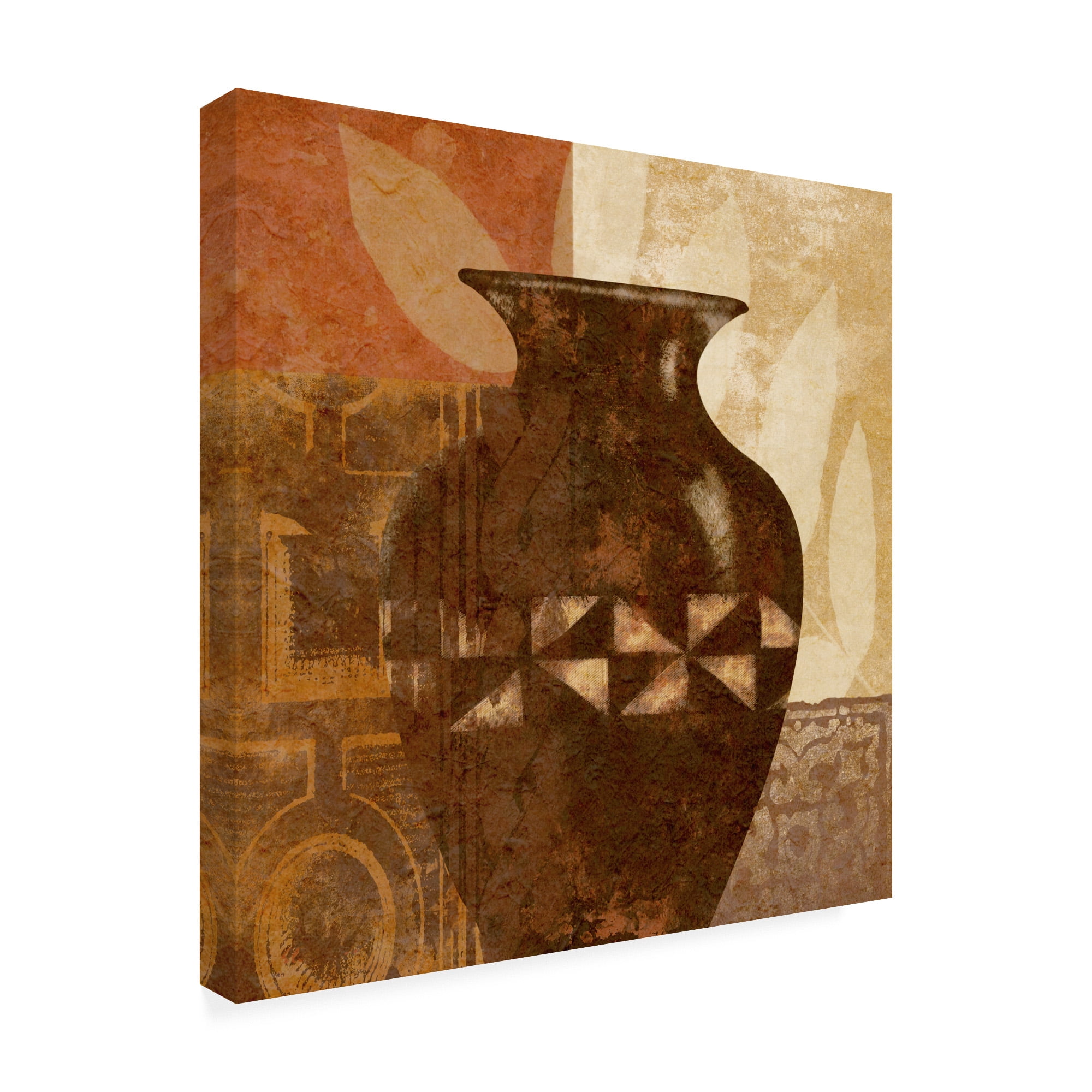 Trademark Fine Art 'Ethnic Vase IV' Canvas Art by Alonzo Saunders