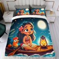 thumbnail image 4 of Moana Themed Bed Sheet Set Three Piece Set 53x79 Inches Comfortable And Skin Friendly Unique Design Creating A Star Studded Night, 4 of 6