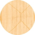 thumbnail image 1 of Ahgly Company Indoor Round Solid Orange Modern Area Rugs, 8' Round, 1 of 4