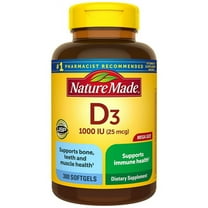 Nature Made Vitamin D3 Tablets, 1000 IU, 300 Ct.- Dietary Supplements.