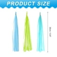 thumbnail image 2 of Uxcell Tassel Garland Banner, Tissue Paper Tassels Party Decorations DIY Kits for Wedding Birthday Sky Blue/Lime Green/Light Blue, 2 of 6