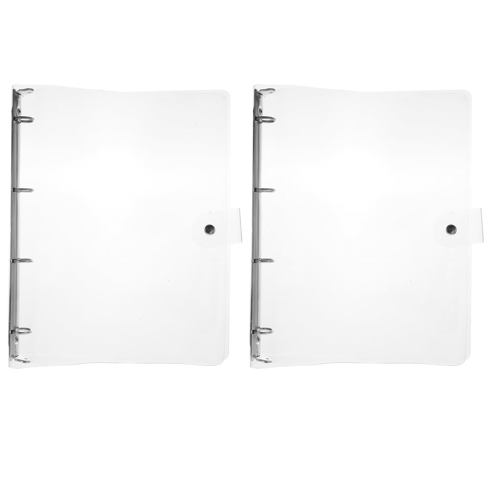 SKISUNO A4 Notebook Binder, Clear Design, and Versatile, 4Pcs