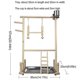 thumbnail image 2 of 26-27 Bird Toys Parrots Wooden Stand Bird Play Activity Perch Gym Swing Playpen Toy Birds Exercise Rack Bird Toys, 2 of 4