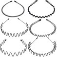 thumbnail image 1 of (6 piezas) Diadema de metal Spring Wave Hoop Unisex Accesorios para peinados, 1 of 2