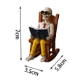 thumbnail image 4 of Halloween Savings Halloween Animatronic Rocking Chair Skeleton Decor Motion Activated Spooky Grim Skull Figure with Glowing Red Eyes Creepy Laughter Rocking Motion Halloween Decor indoor Outdoor, 4 of 7