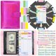 thumbnail image 1 of A6 Glitter Budget Money Binder Zipper Envelopes Cash Organizer System With Expense Budget Sheets Saving Bill Organizer NotebookA6 18.9X13cm He Qiyong unisex, 1 of 2