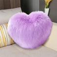 thumbnail image 7 of Tarmeek Heart Pillow 16x12 Inch Throw Pillows Decorative Pillows for Bed Couch Cute Faux Rabbit Fur Small Pillow for Women Valentine Anniversary Fall Halloween Home Decor, 7 of 7