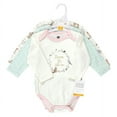 thumbnail image 2 of Hudson Baby Cotton Long-Sleeve Bodysuits, 3-Pack, Newborn- 24 Months, 2 of 5