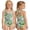 Light Green, variant on Kcolen Girls Swimsuit Size 6,Girls Floarl-Print Swimsuit for Toddlers with Ruffle Skirt Sun UPF 50 Outdoor Beachwear for Girls