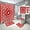 Western 07, variant on 4 Piece Western Shower Curtain Waterproof Bandana in Red and White Bathroom Sets with Non-Slip Rugs, Toilet Lid Cover and Bath Mat with Standard Size