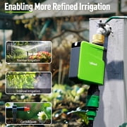 RainPoint Smart Wi-Fi Water Timer, Automatic Irrigation System with APP Remote Control, Sprinkler Hose Timer for Outdoor Garden, Brass Inlet Watering Controller, HTV107