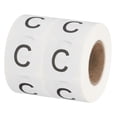 thumbnail image 1 of Etiquetas de inventario de letra C de Uxcell, pegatinas de letras mayúsculas de 1 pulgada, etiquetas redondas autoadhesivas (2 rollos / total de 1000 piezas), 1 of 6