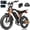 Black, variant on V200 Electric Bike for Adults, Dirt E-Bike with 29MPH 48V20.8Ah Battery,20"x4.0 Fat Tire,29MPH 80 Miles, NFC Unlock, 7-Speed Dual Suspension, Black with Phonebag & Lock