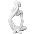 thumbnail image 1 of Estatua De Personas, Del Hombre, Estatuilla, , , Meditación, , Adornos En Miniatura, Decoración, 10 Pulgadas perfecl  Estatua de estatuillas de piedra arenisca, 1 of 8