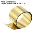 thumbnail image 2 of Uxcell Brass Sheet Roll Metal Foil Plate 1000mm Length x 50mm Width x 0.1mm Thickness, 2 of 4