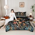 thumbnail image 4 of Manfei Mushroom Butterfly Bedding Comforter Set 2pcs for Boys Girls,Bohemian Theme Twin Comforter Sets Microfiber,Starry Sky Breathable Bedding Set,Super Cozy Room Decor,Reversible, 4 of 8