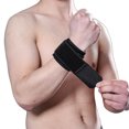 thumbnail image 1 of Paquete de 2 férulas de muñeca ajustables para levantamiento de pesas, tendinitis, artritis del túnel carpiano (negro) JAMW Sencillez, 1 of 4