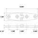 thumbnail image 5 of Bisagra de puerta de acero inoxidable, bisagras de gabinete pulidas con espejo para barco marino, 25mm x 100mm, 2 uds. Botao, 5 of 5