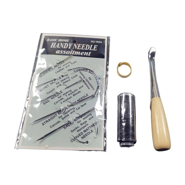 Outils de Travail du Cuir Canapé Botte Kit de Réparation Ciré avec Kit de Fil Rembourrage Débutants Professionnel Quilting Patchwork Type de Tissu 1