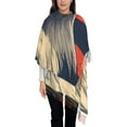 thumbnail image 3 of Gaeub American Bald Eagle A Print Tassel Scarf,Wraps Scarves for Women,Winter Scarf,Cold Weather Shawls,Ideal for Travel, 3 of 8