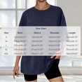 thumbnail image 5 of Auralook Womens Solid Oversized T Shirts Crewneck Short Sleeve Tops Casual Loose Fit Drop Shoulder Fashion Top Tees, 5 of 5